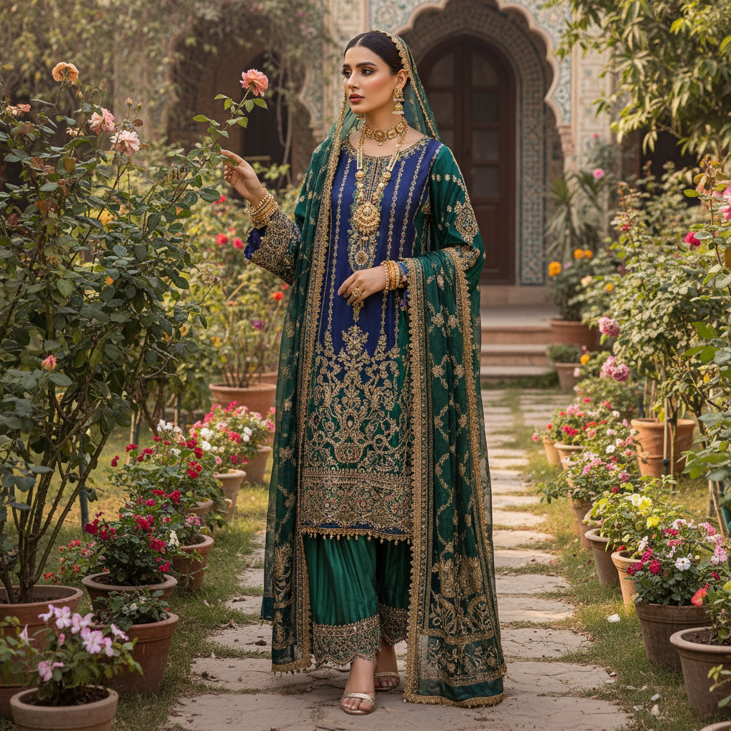 Luxury Ethnic Wear Premium Designer Kurti Set for Women - Sufiana