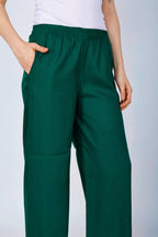 Green Palazzo for Women Premium Rayon Comfort - Sufiana