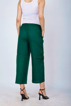 Green Palazzo for Women Premium Rayon Comfort - Sufiana