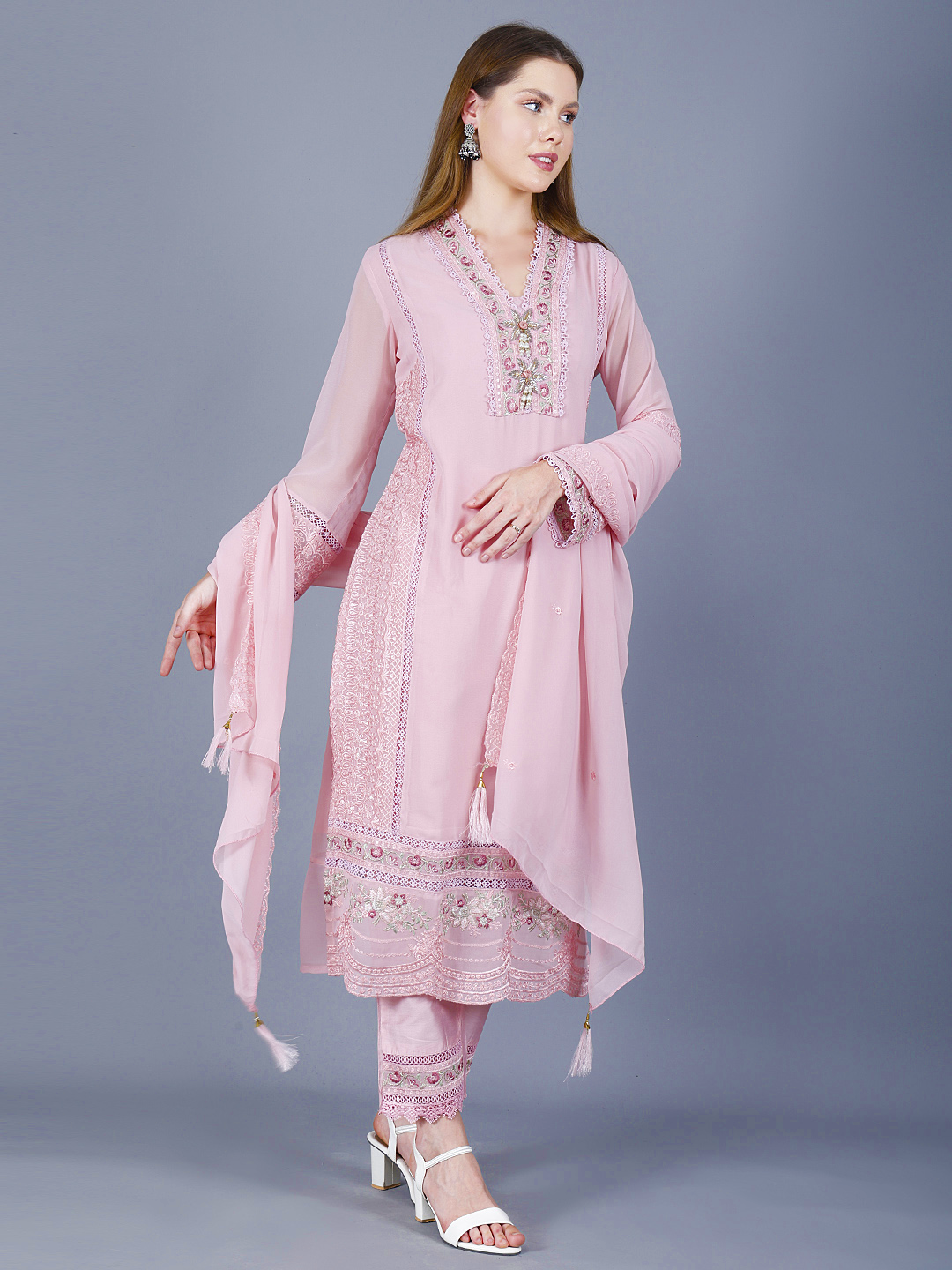 Sufiana Pink Signature Suit - Sufiana