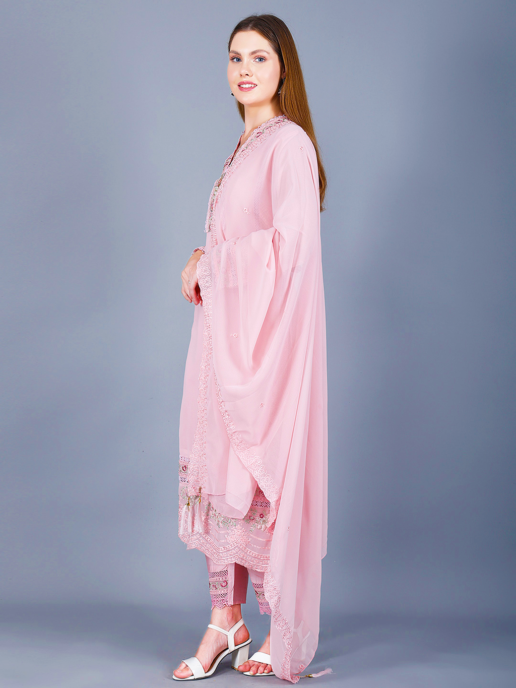 Sufiana Pink Signature Suit - Sufiana