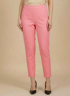 Sufiana Baby Pink Formal Cotton Trouser for Women - Sufiana