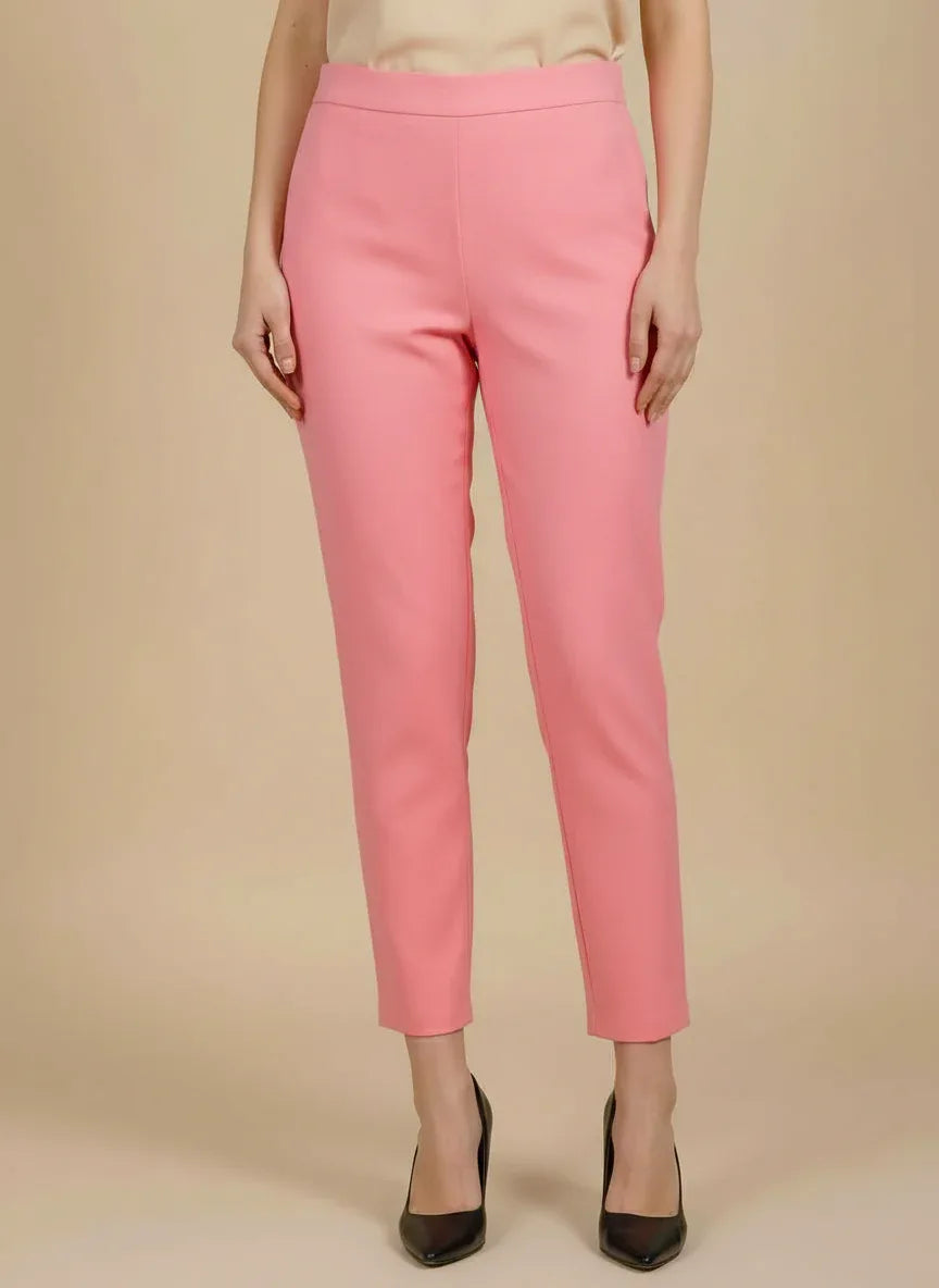 Sufiana Baby Pink Formal Cotton Trouser for Women - Sufiana