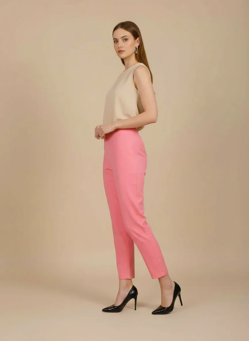 Sufiana Baby Pink Formal Cotton Trouser for Women - Sufiana