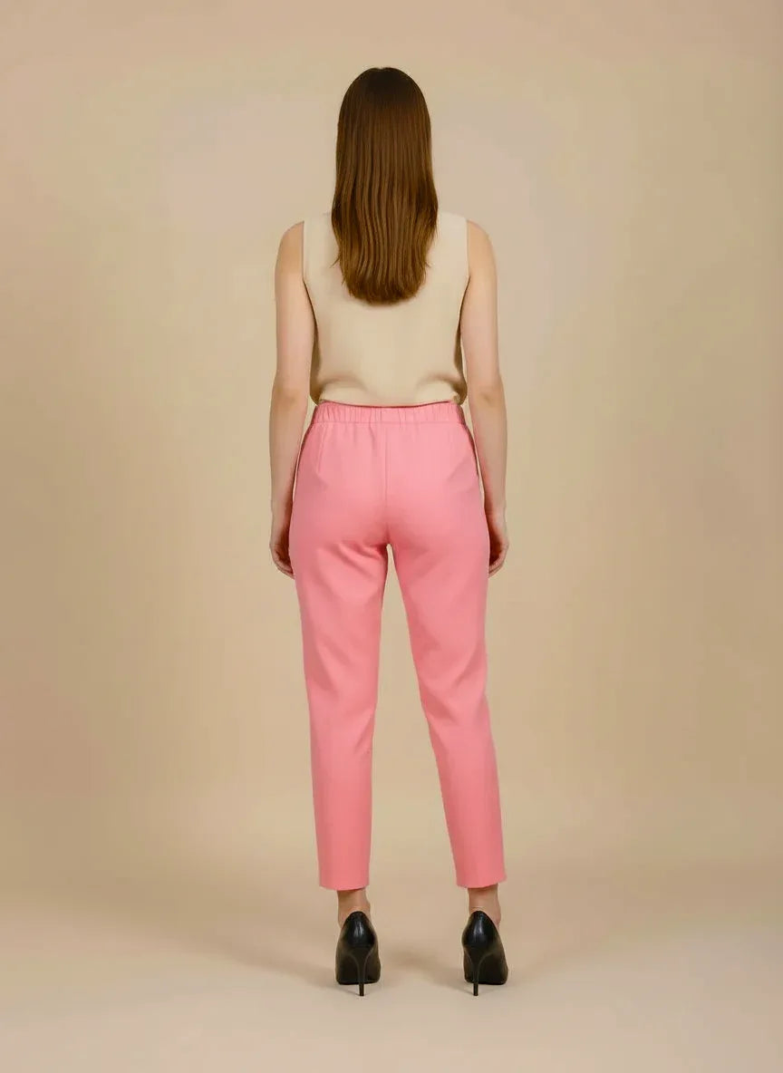Sufiana Baby Pink Formal Cotton Trouser for Women - Sufiana