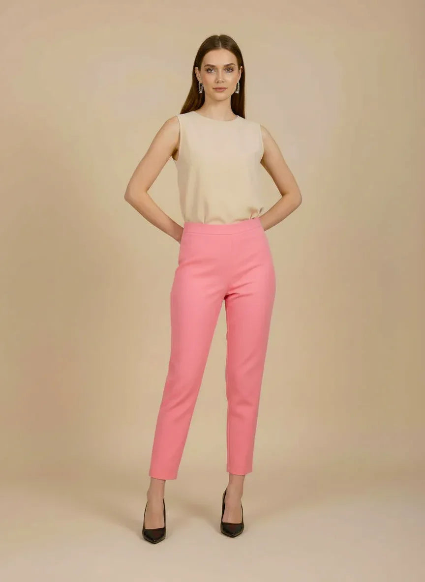 Sufiana Baby Pink Formal Cotton Trouser for Women - Sufiana