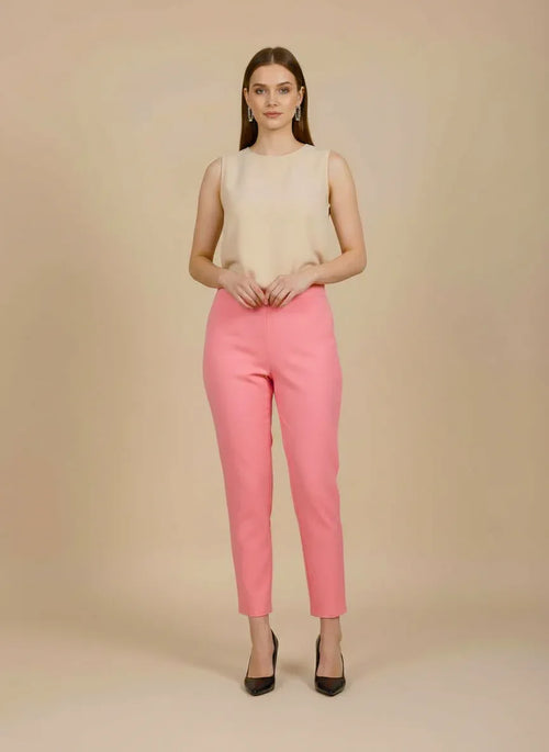 Sufiana Baby Pink Formal Cotton Trouser for Women - Sufiana