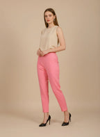 Sufiana Baby Pink Formal Cotton Trouser for Women - Sufiana