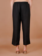 Black Palazzo for Women Premium Rayon Elegance - Sufiana