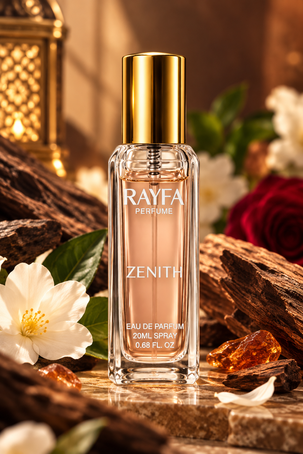 Rayfa Zenith Premium Eau De Parfum for Men & Women | Long Lasting Luxury Fragrance | Elegant Fresh & Woody Scent | 20ML Pocket Perfume