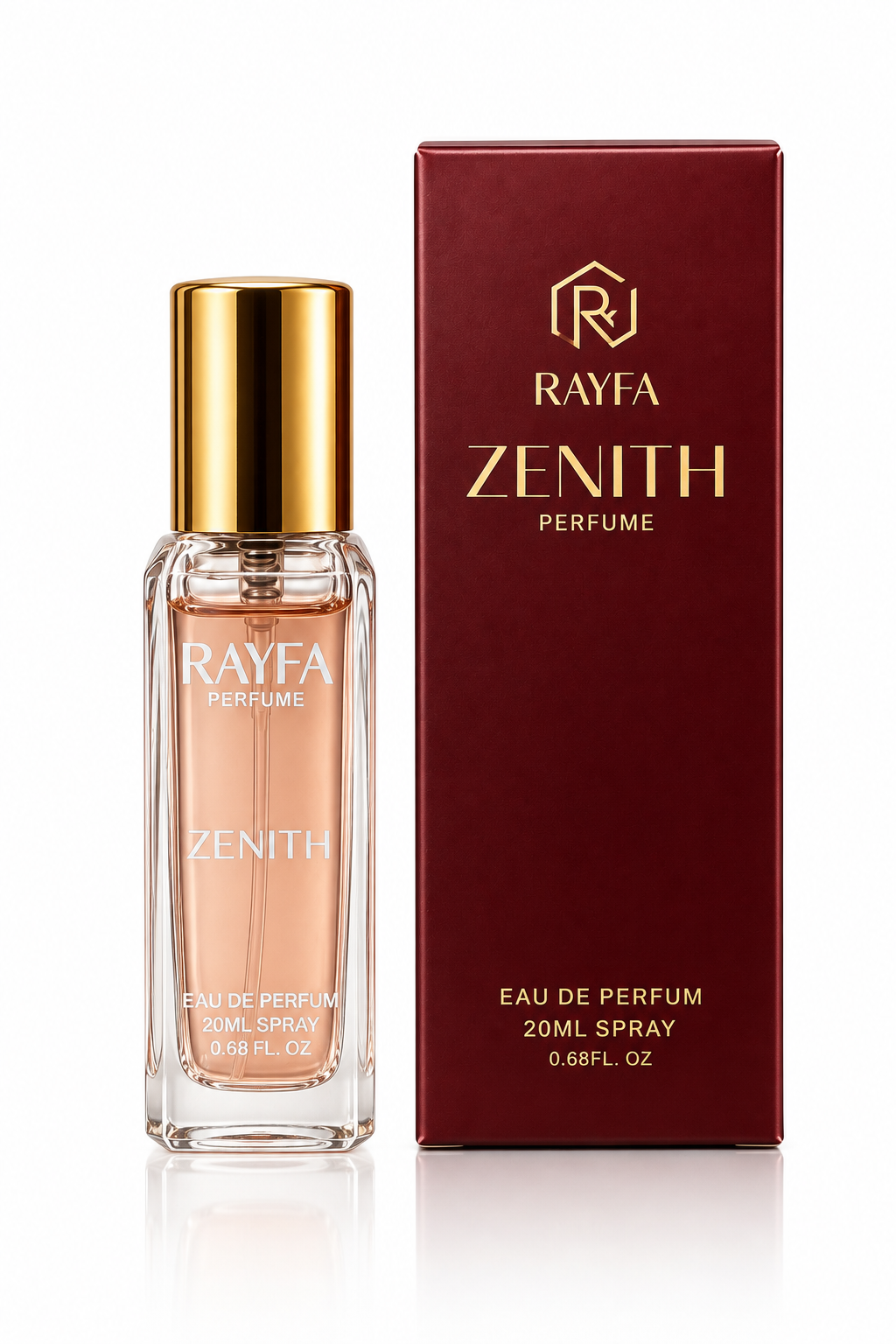 Rayfa Zenith Premium Eau De Parfum for Men & Women | Long Lasting Luxury Fragrance | Elegant Fresh & Woody Scent | 20ML Pocket Perfume