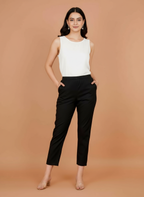 Sufiana Elegant Formal Black Trouser for Women | Stylish Office & Casual Wear Pants