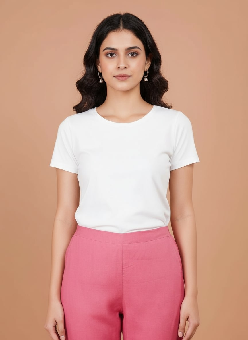 Sufiana Elegant Formal Pink Trouser for Women | Stylish Office & Casual Wear Pants