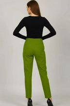 Sufiana Leaf Green Trouser pants For Women - Sufiana