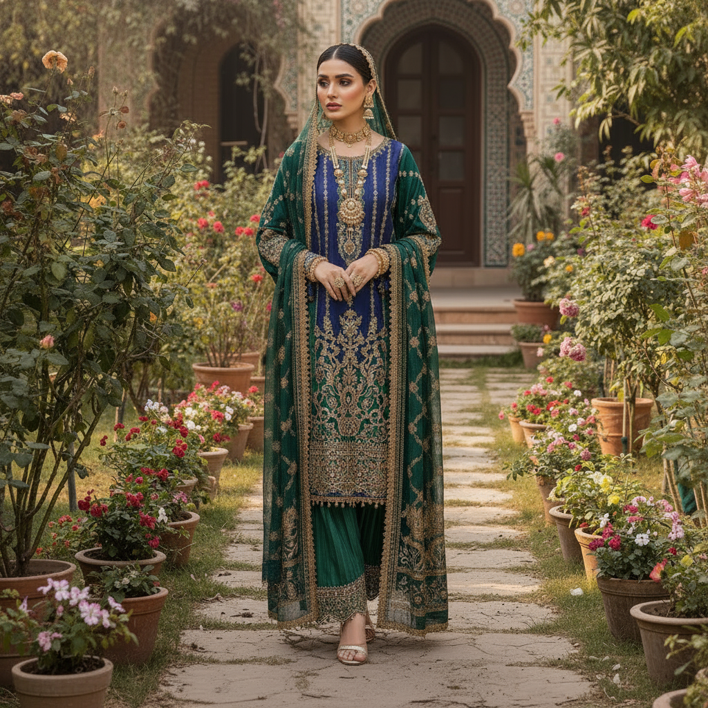 Luxury Ethnic Wear Premium Designer Kurti Set for Women - Sufiana