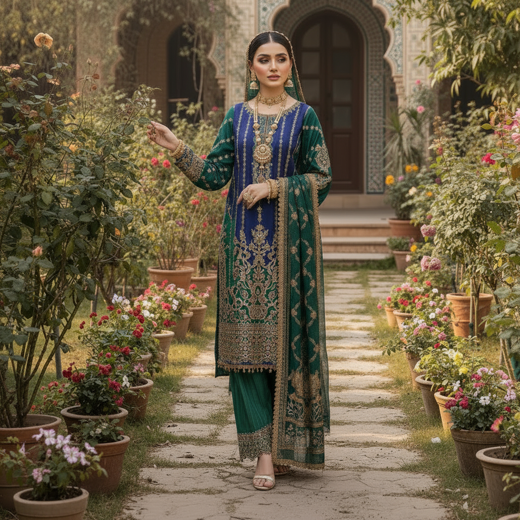 Luxury Ethnic Wear Premium Designer Kurti Set for Women - Sufiana