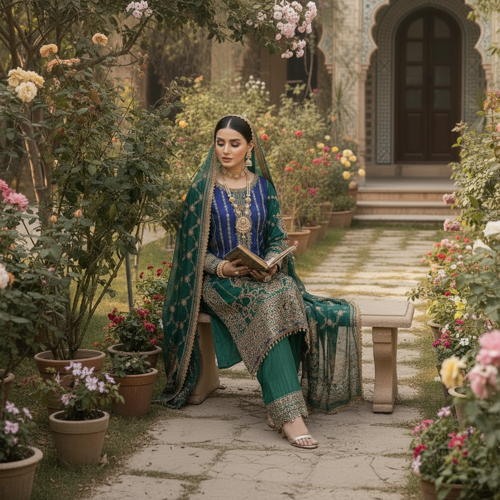 Luxury Ethnic Wear Premium Designer Kurti Set for Women - Sufiana