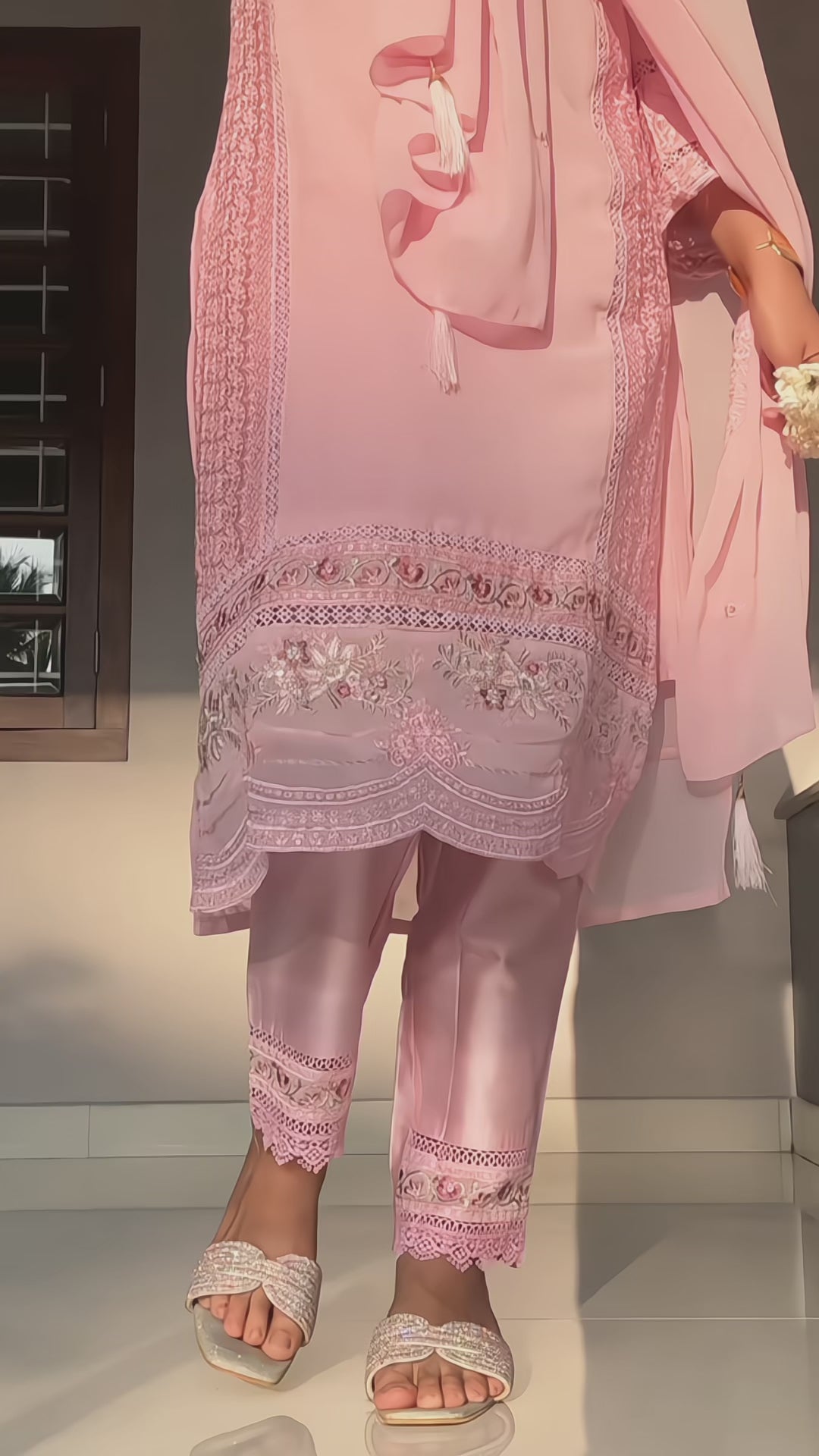 Sufiana Signature 3 Piece Suit for Women in Premium Georgette & Silk